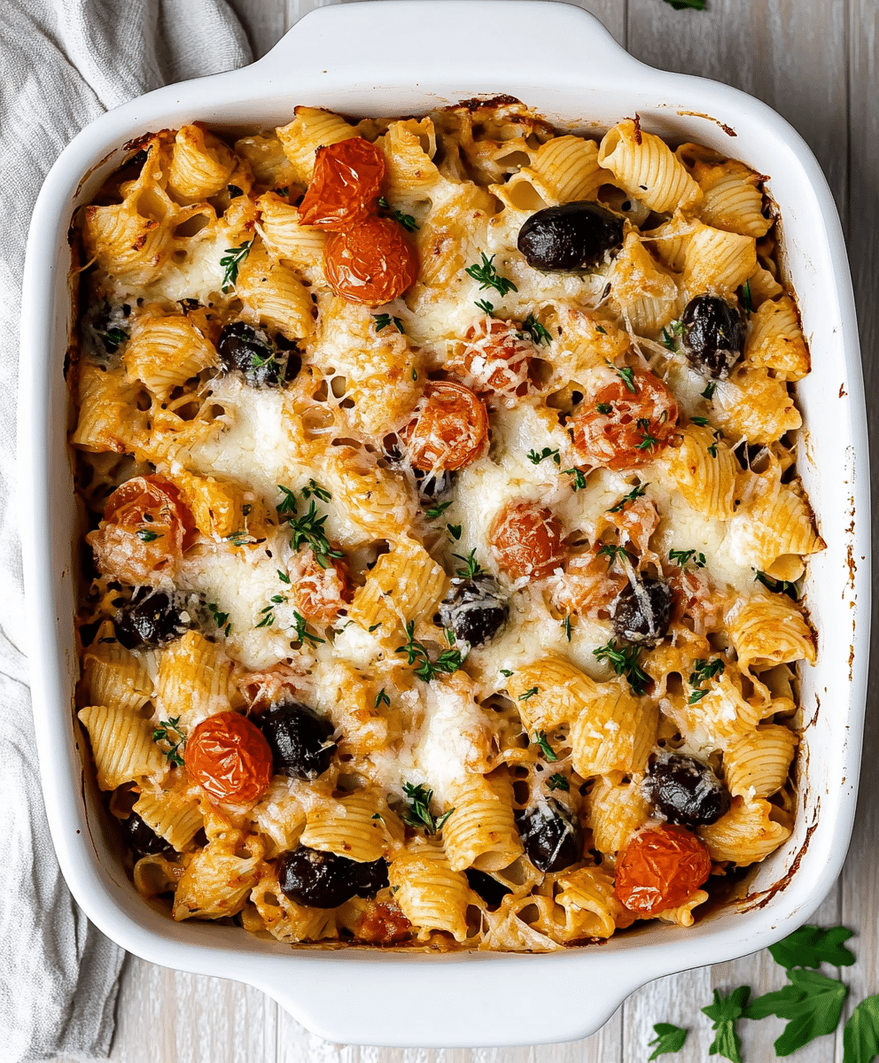 Baked Mediterranean Pasta Recipe-image