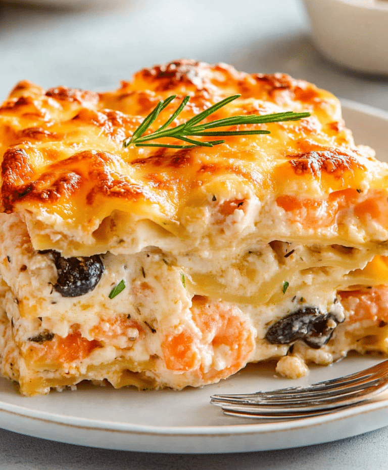 Seafood Lasagna Recipe - Savory Kitchen Stories