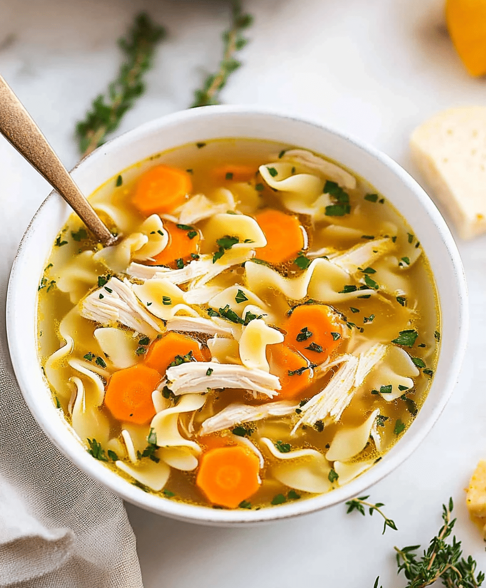 Homemade Crockpot Chicken Noodle Soup Recipe Savory Kitchen Stories