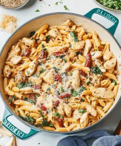 One Pot Marry Me Chicken Pasta Recipe - Savory Kitchen Stories