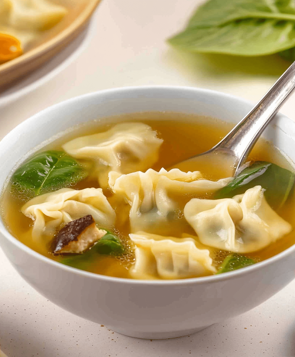 Quick & Easy Wonton Soup Recipe - Savory Kitchen Stories