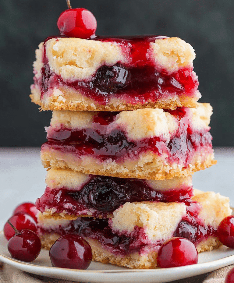 Christmas Cherry Bars Recipe - Savory Kitchen Stories