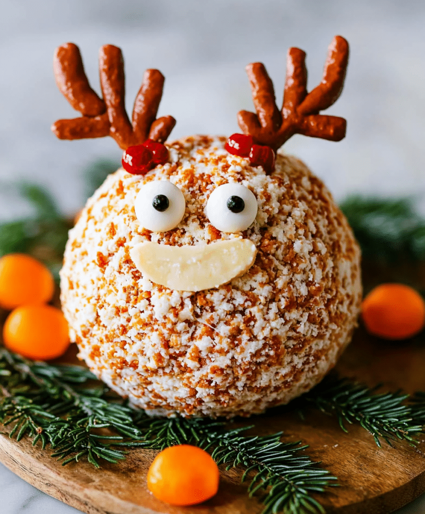 Reindeer Cheese Ball Recipe - Savory Kitchen Stories