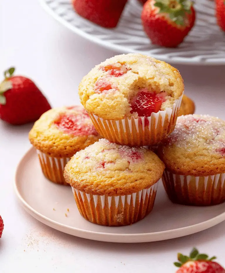 Easy Strawberry Muffins Recipe