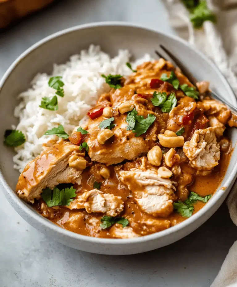 Slow Cooker Peanut Chicken Recipe