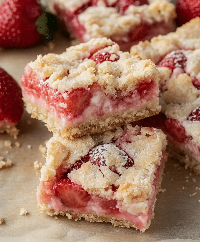 Strawberry Cheesecake Bars Recipe