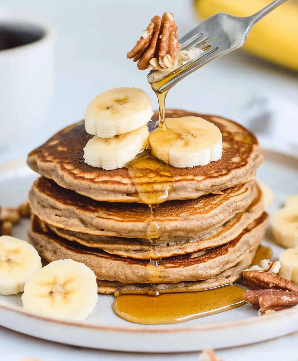 3 Ingredient Banana Oatmeal Pancakes Recipe