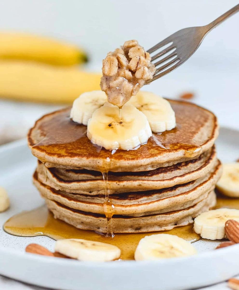 3 Ingredient Banana Oatmeal Pancakes Recipe