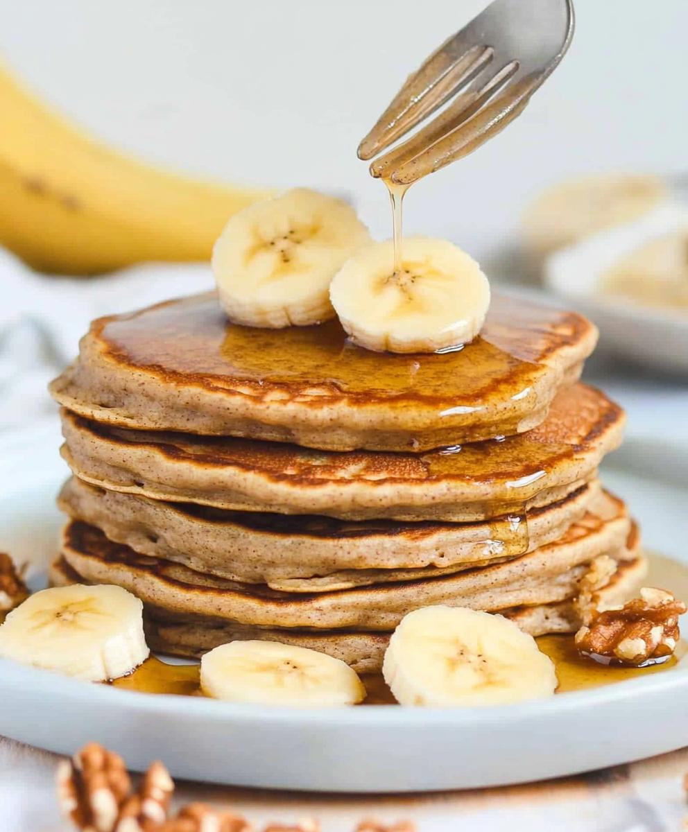 3 Ingredient Banana Oatmeal Pancakes Recipe