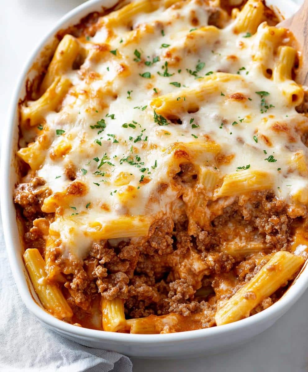 5-ingredient Ground Beef Casserole Recipe
