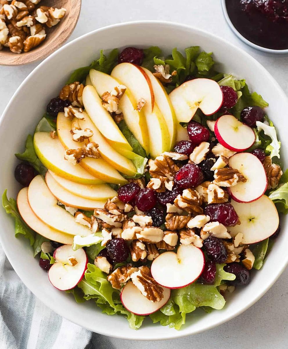 Apple Cranberry Walnut Salad Recipe
