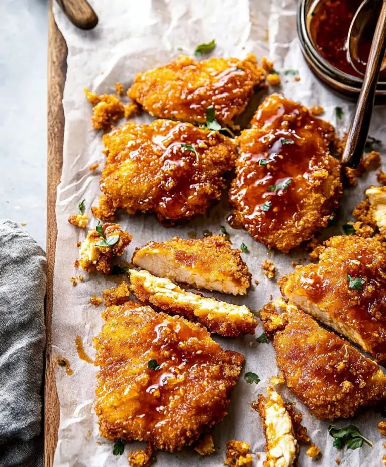 Baked Crunchy Hot Honey Chicken Recipe