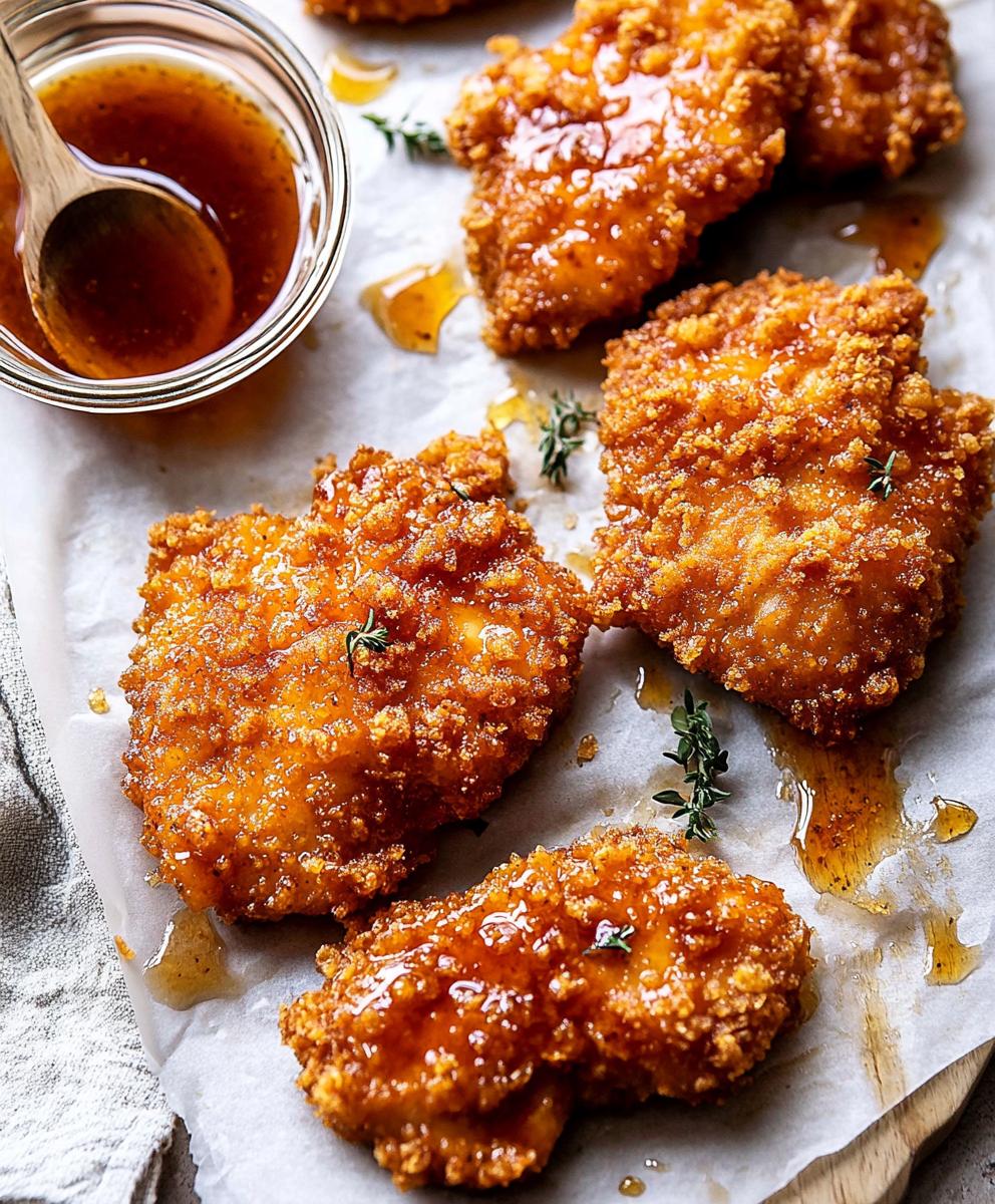 Baked Crunchy Hot Honey Chicken Recipe