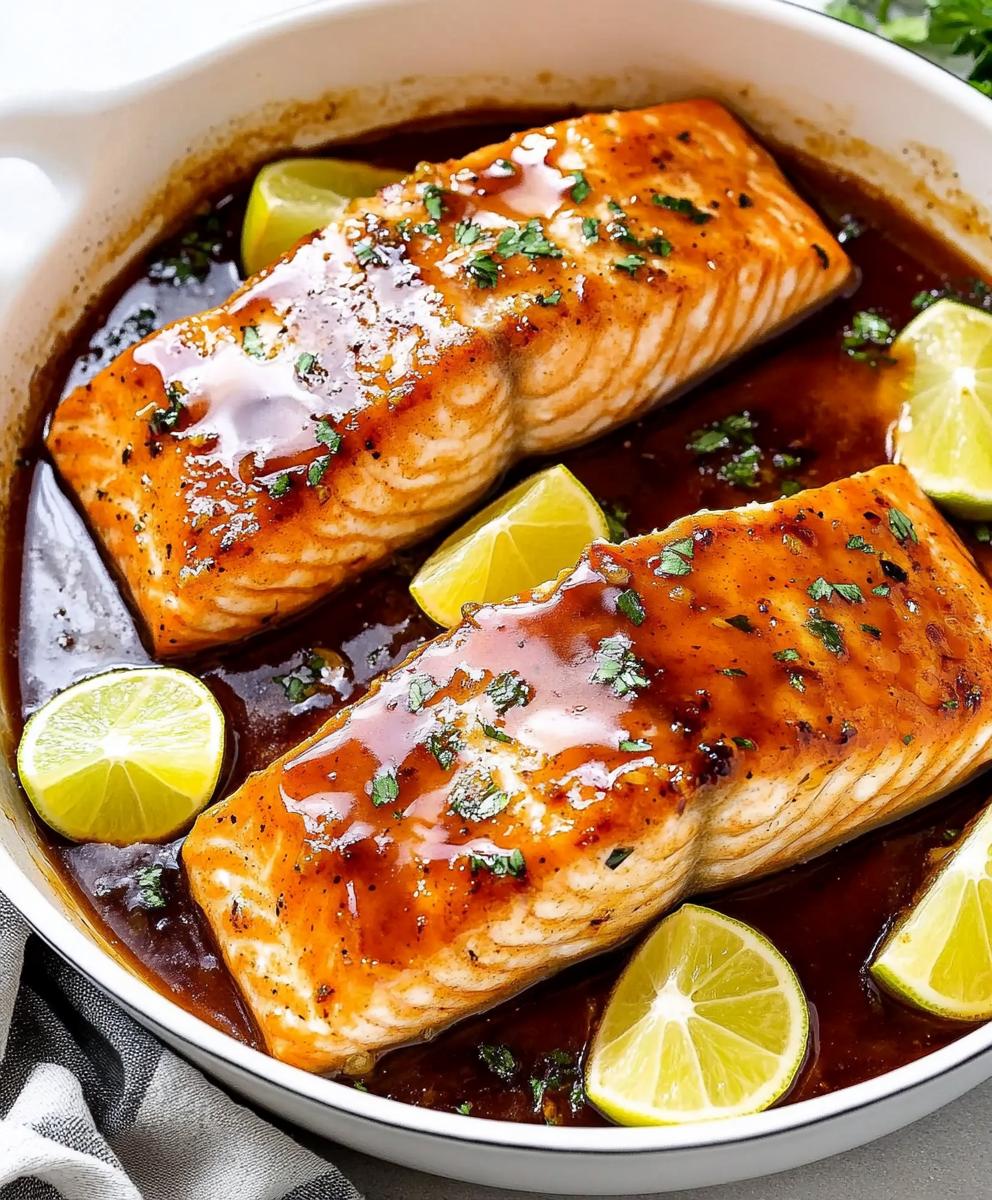 Baked Honey Lime Garlic Butter Salmon Recipe