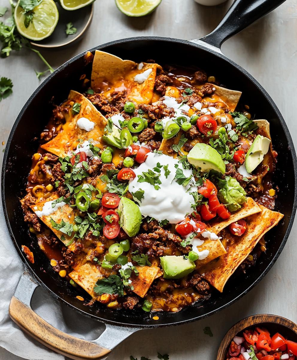 Beef Skillet Enchiladas Recipe