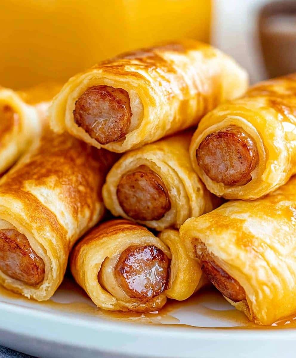 British Breakfast Sausage Rolls (pigs In A Blanket) Recipe