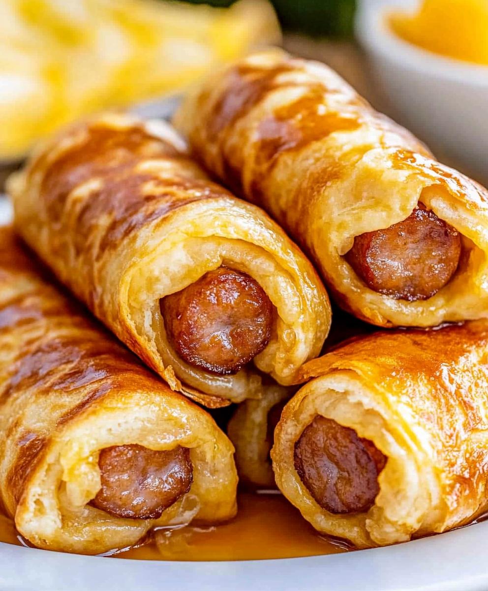 British Breakfast Sausage Rolls (pigs In A Blanket) Recipe
