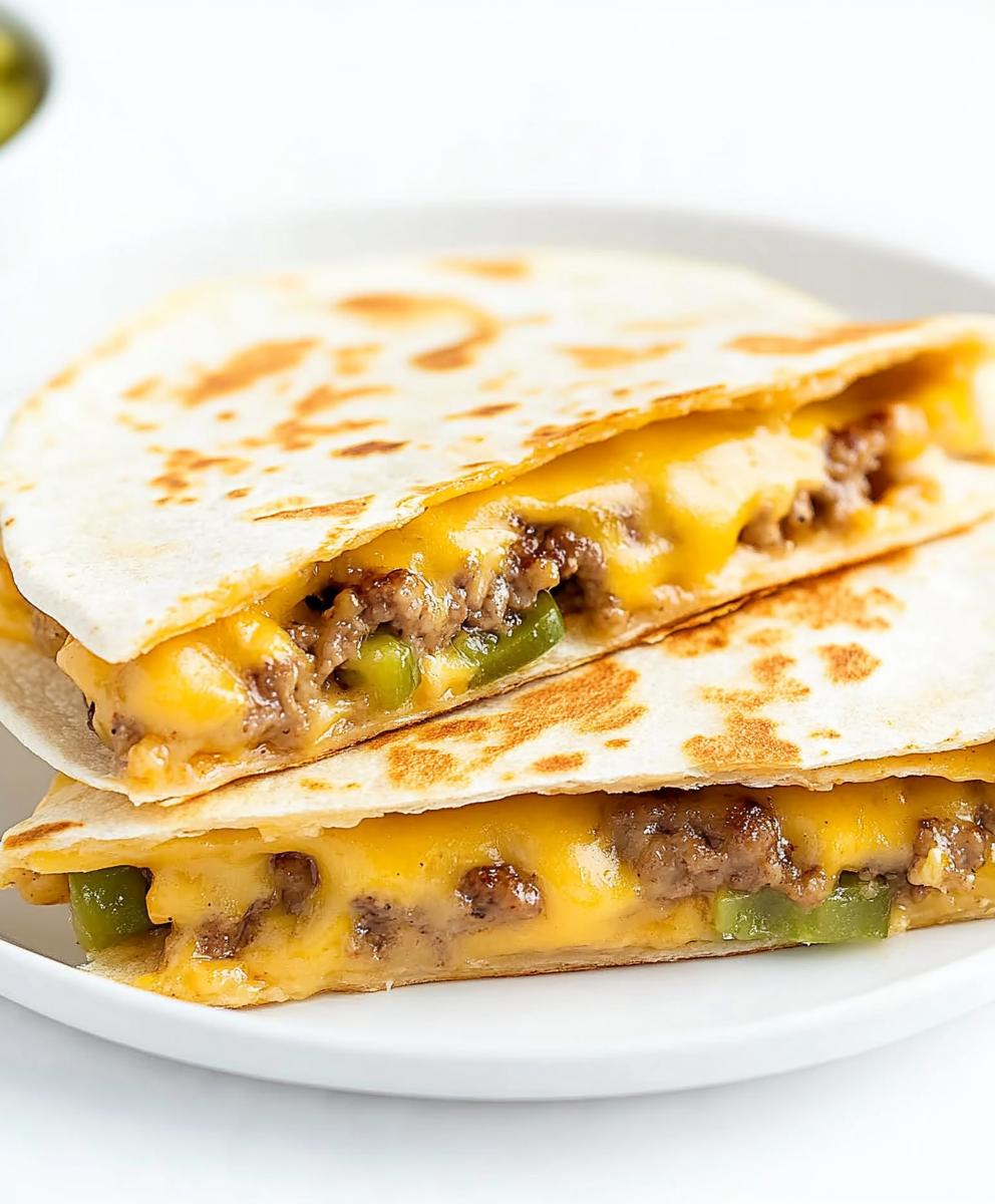 Cheeseburger Quesadilla Recipe