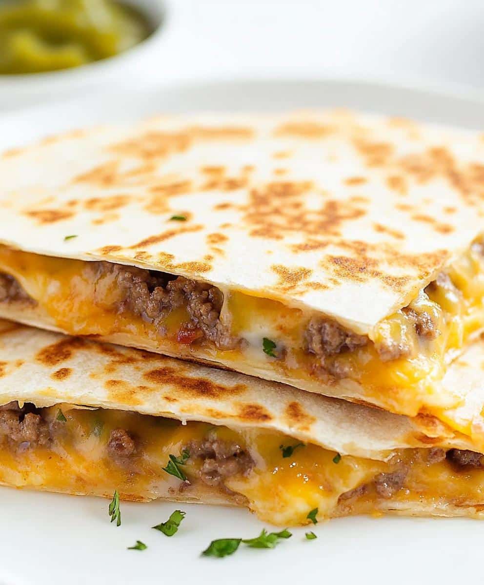 Cheeseburger Quesadilla Recipe
