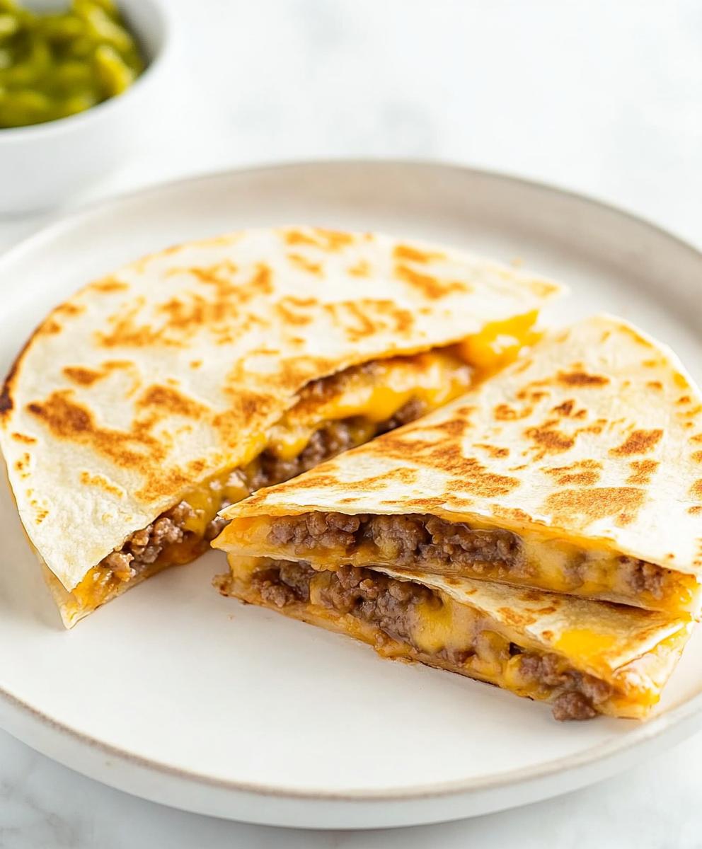 Cheeseburger Quesadilla Recipe