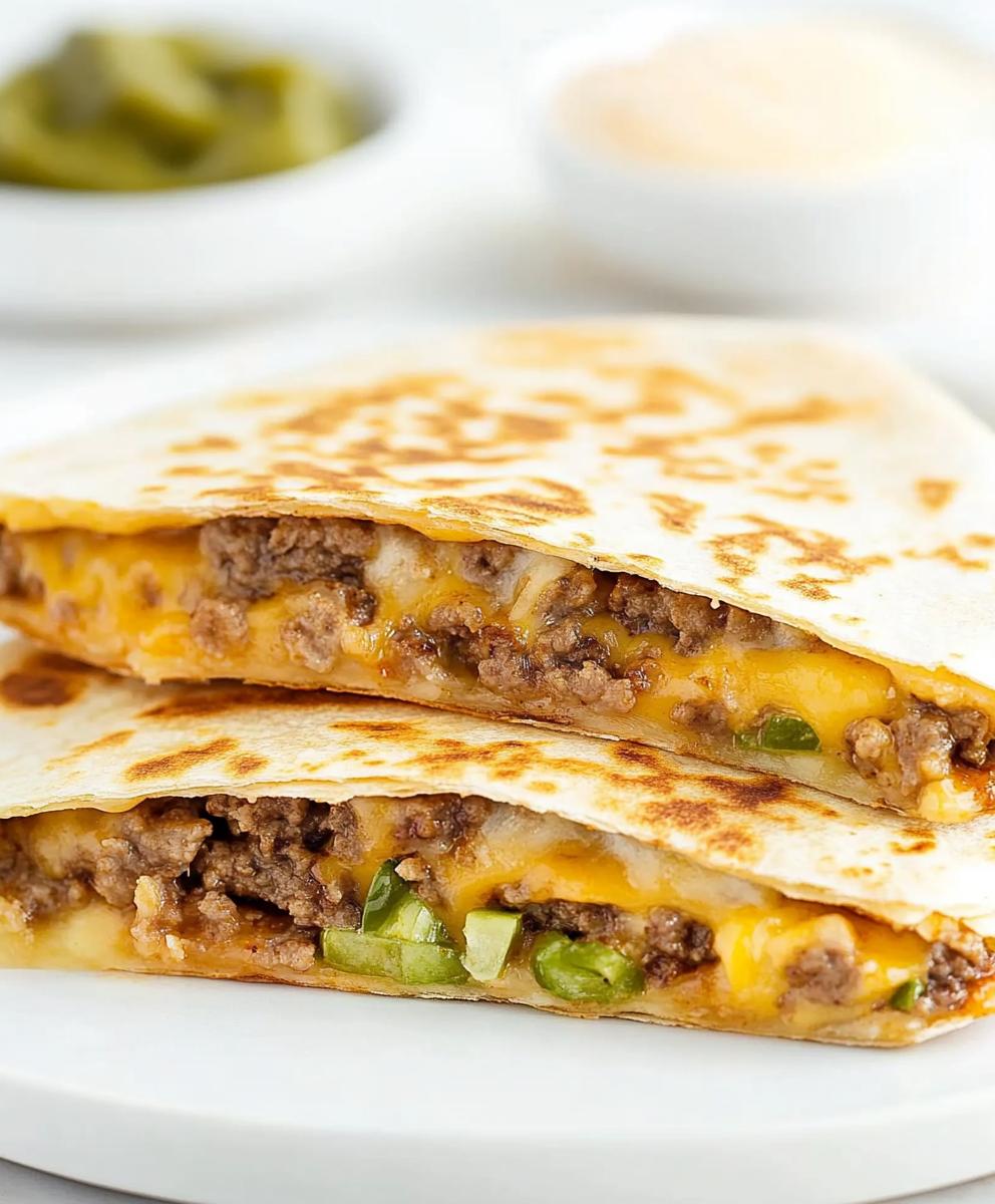 Cheeseburger Quesadilla Recipe