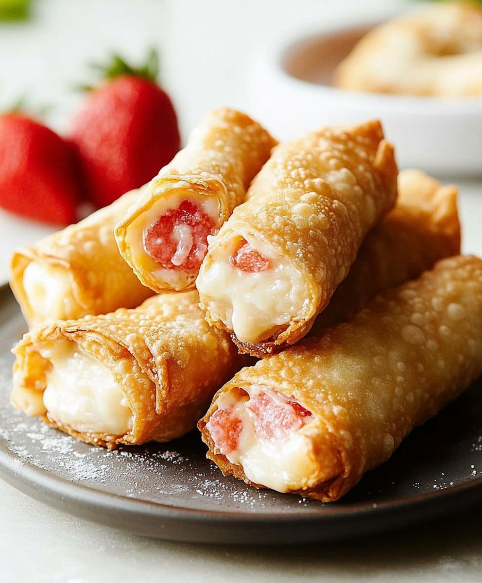Cheesecake Egg Rolls Recipe