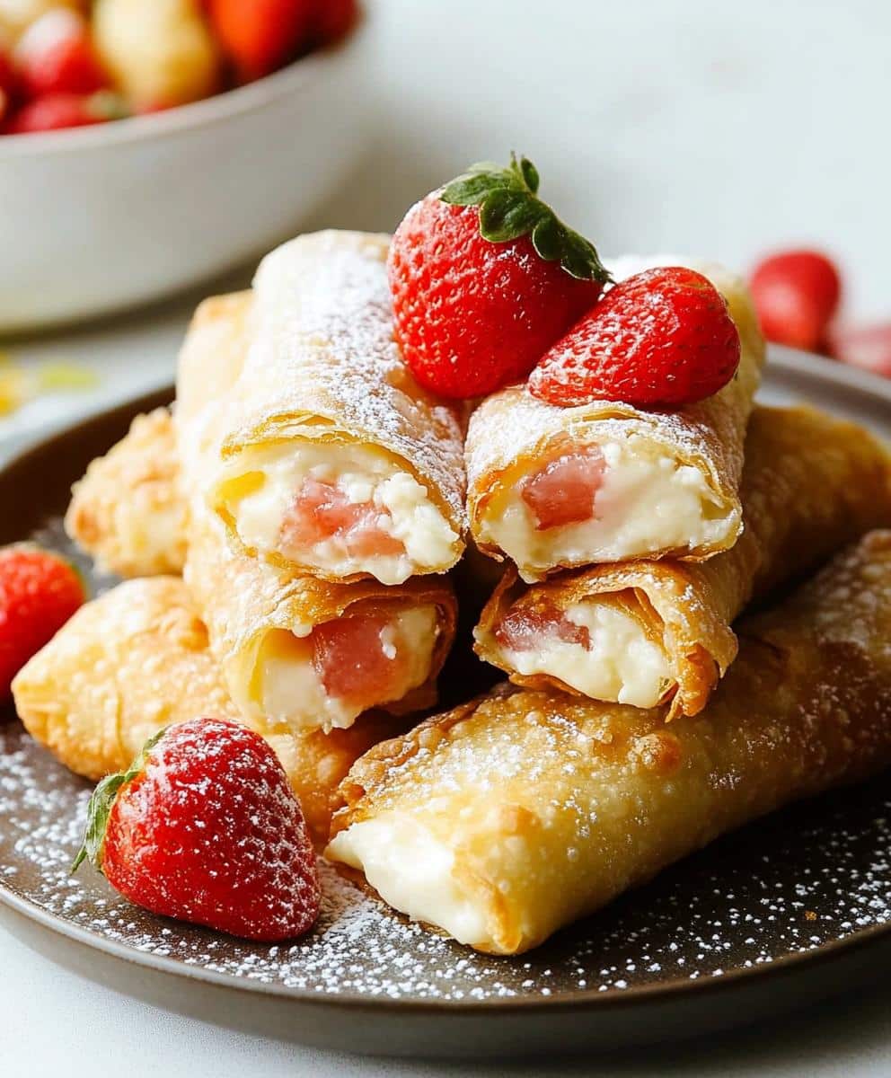 Cheesecake Egg Rolls Recipe