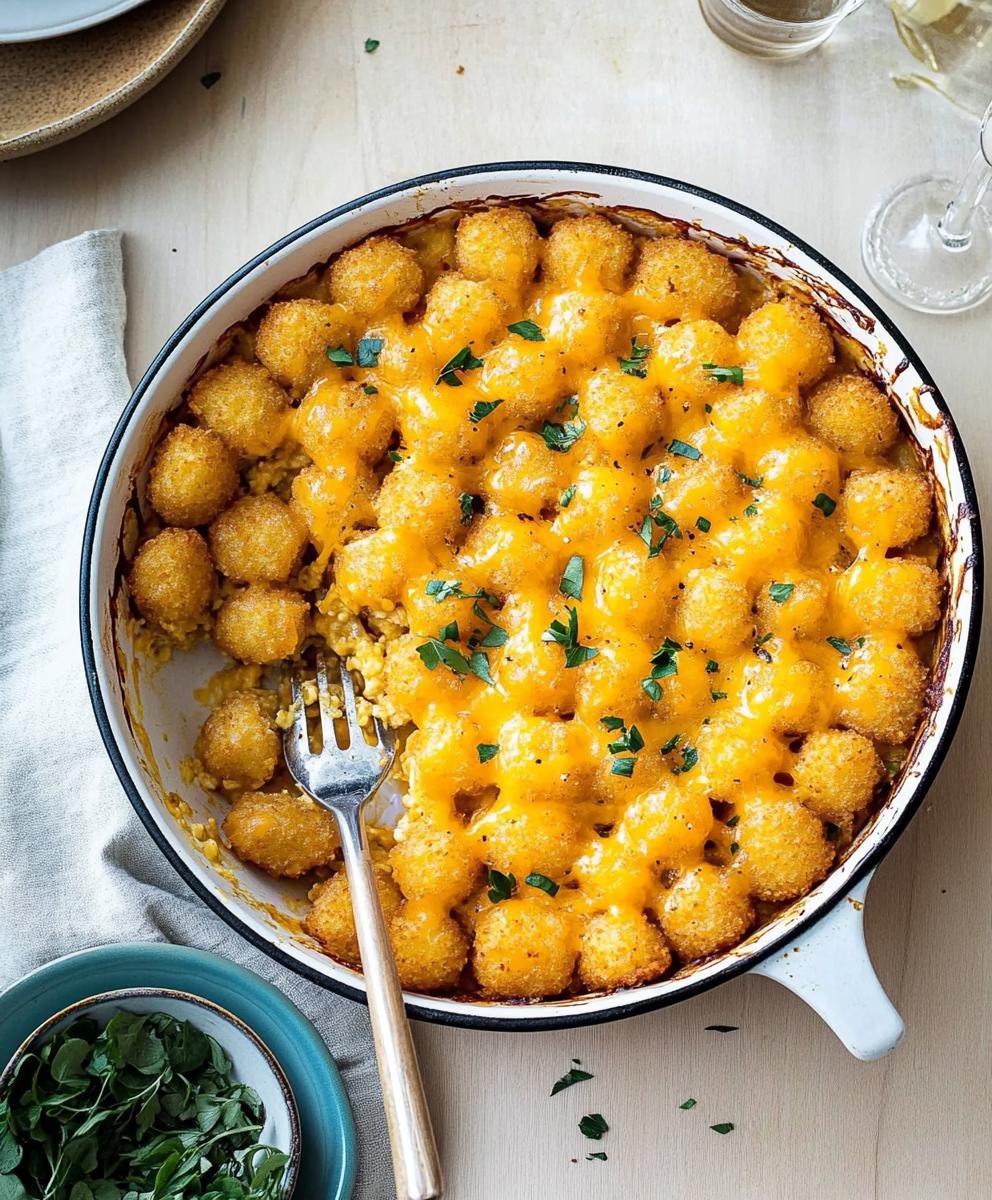 Cheesy Tater Tot Casserole Recipe