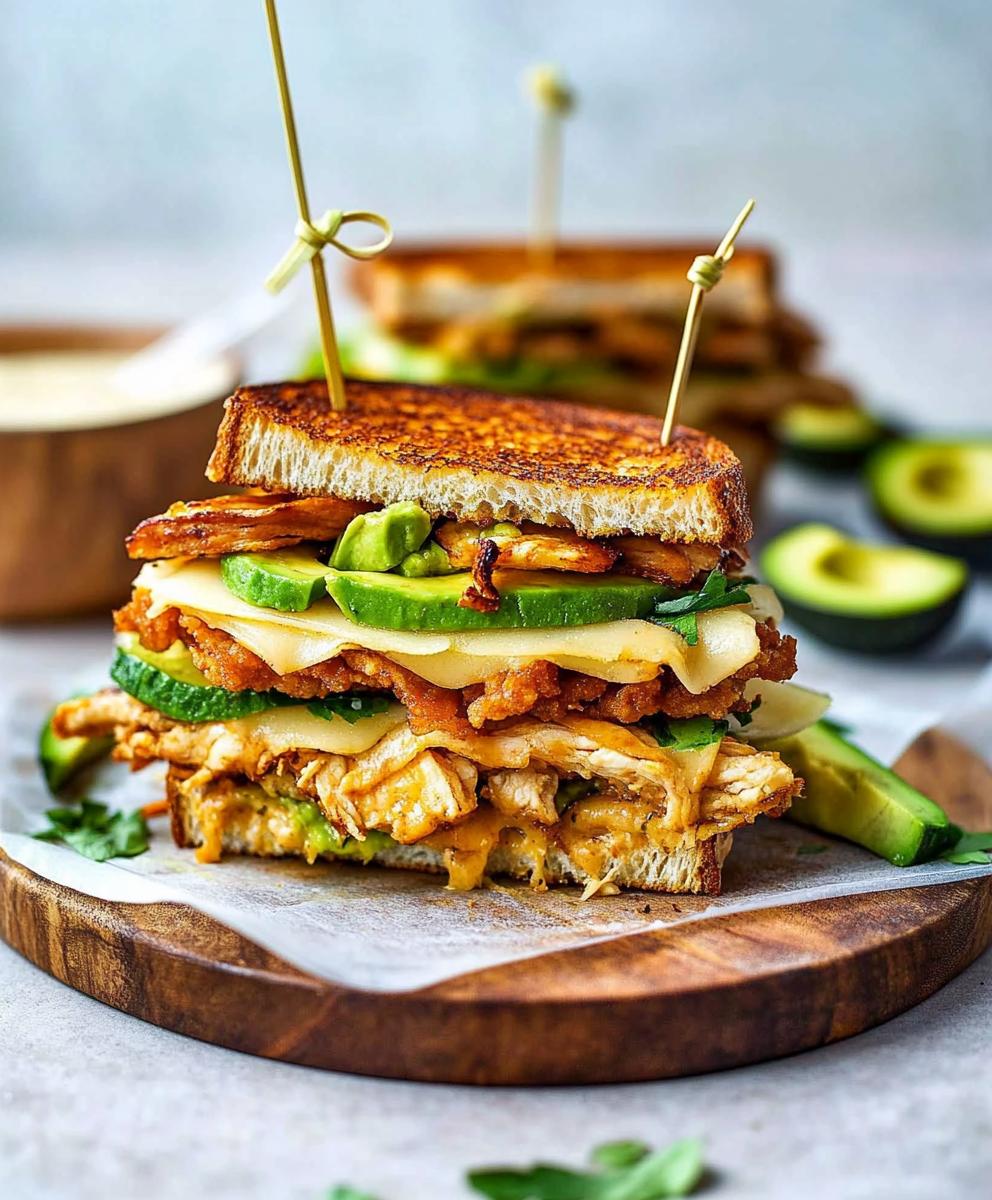 Chicken Avocado Melt Sandwich Recipe