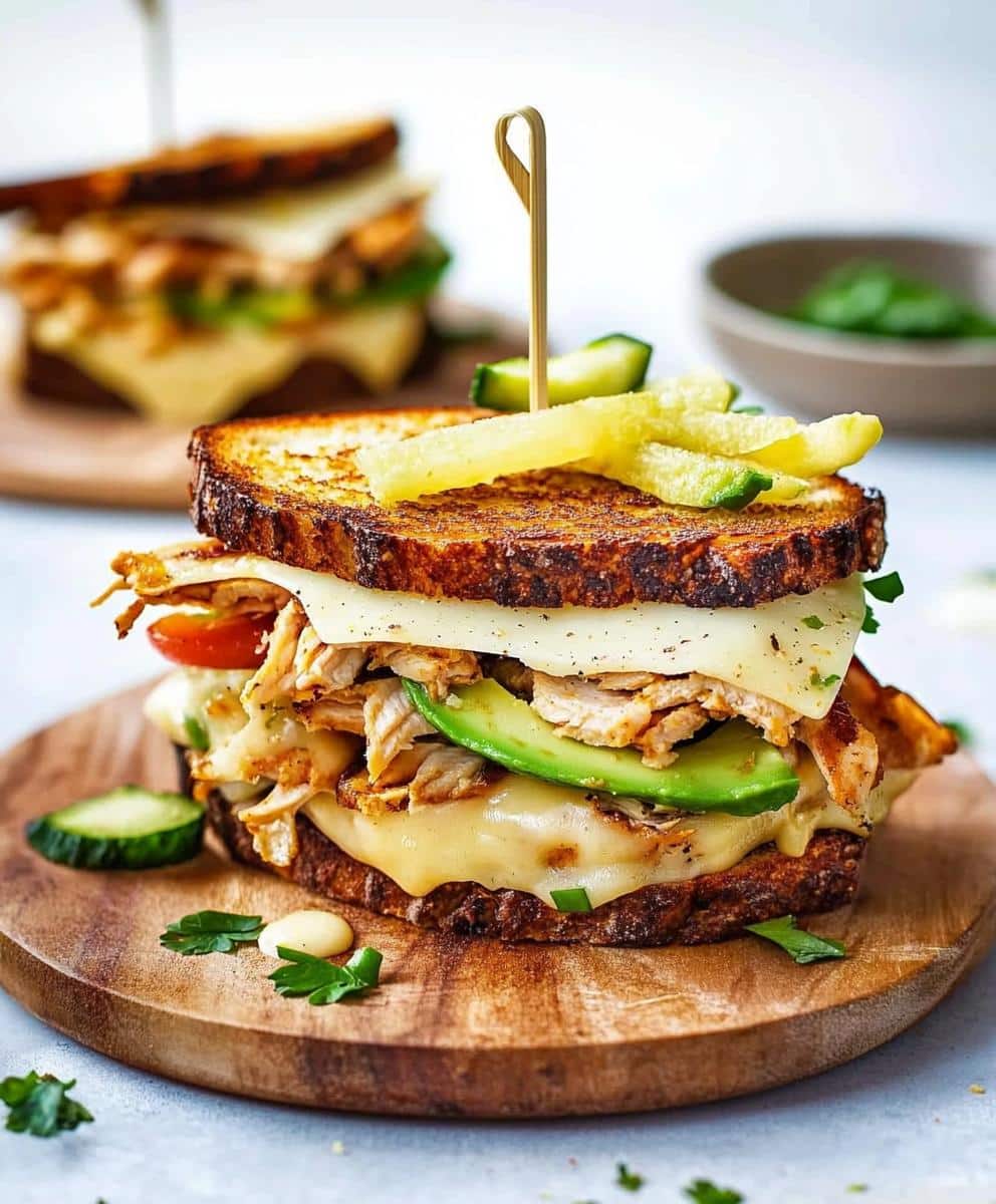 Chicken Avocado Melt Sandwich Recipe
