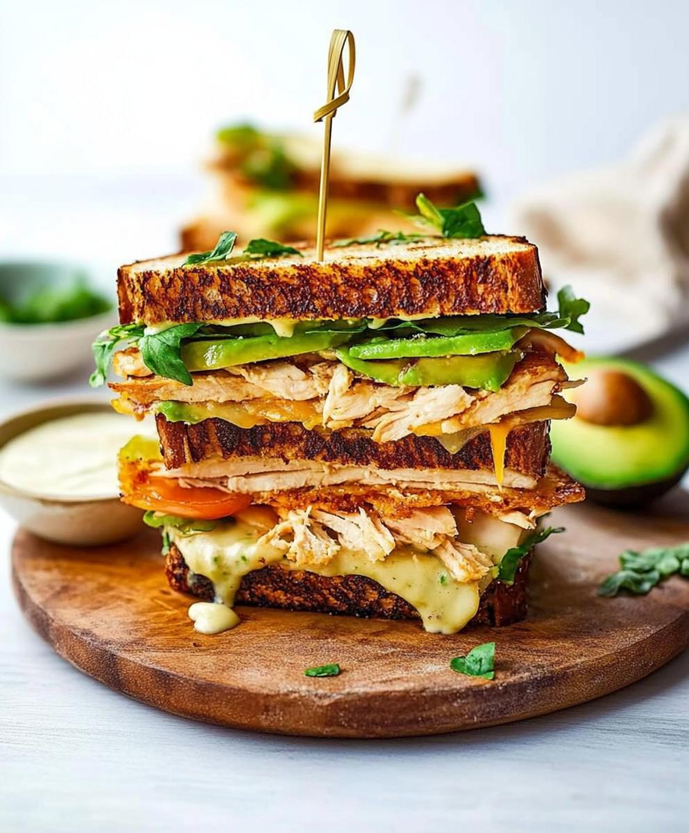 Chicken Avocado Melt Sandwich Recipe