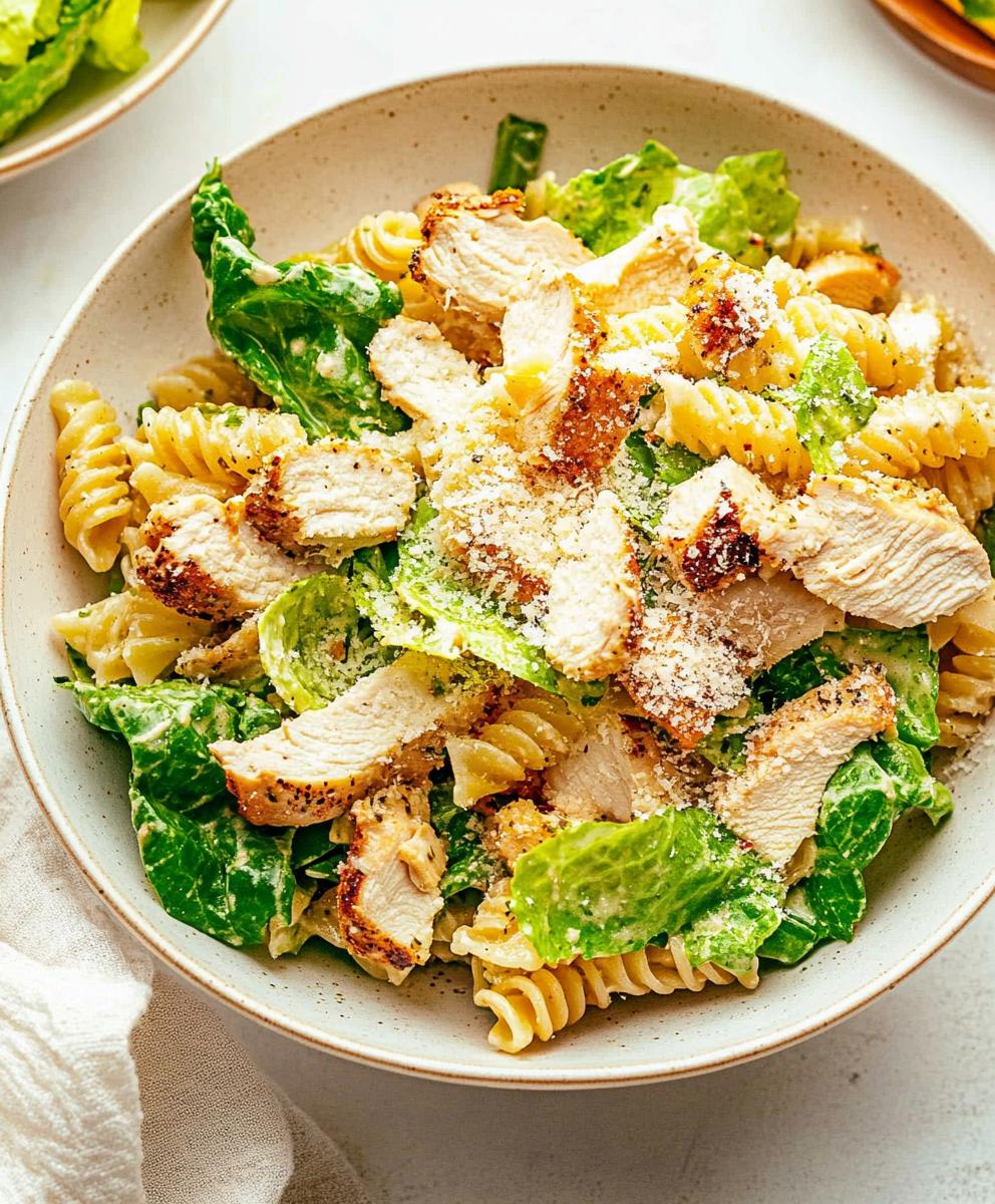 Chicken Caesar Pasta Salad Recipe