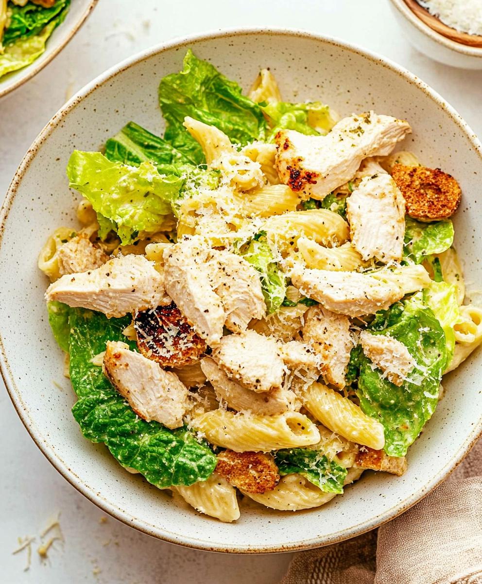 Chicken Caesar Pasta Salad Recipe