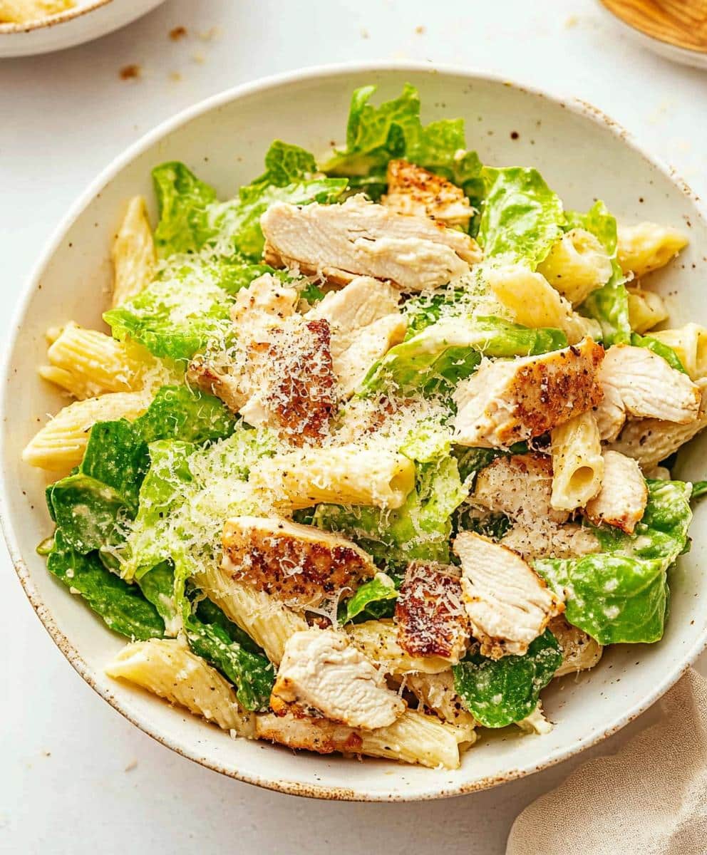 Chicken Caesar Pasta Salad Recipe