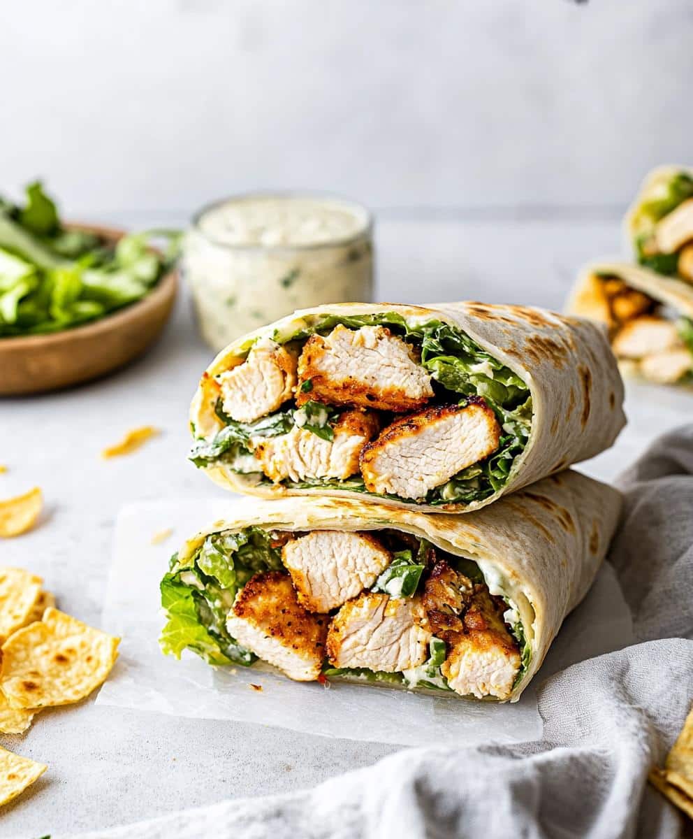 Chicken Caesar Wraps Recipe