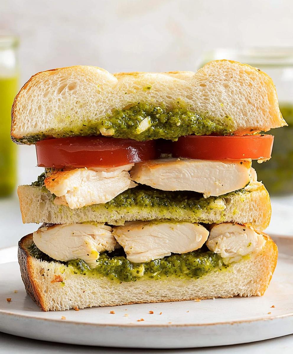 Chicken Pesto Sandwich Recipe