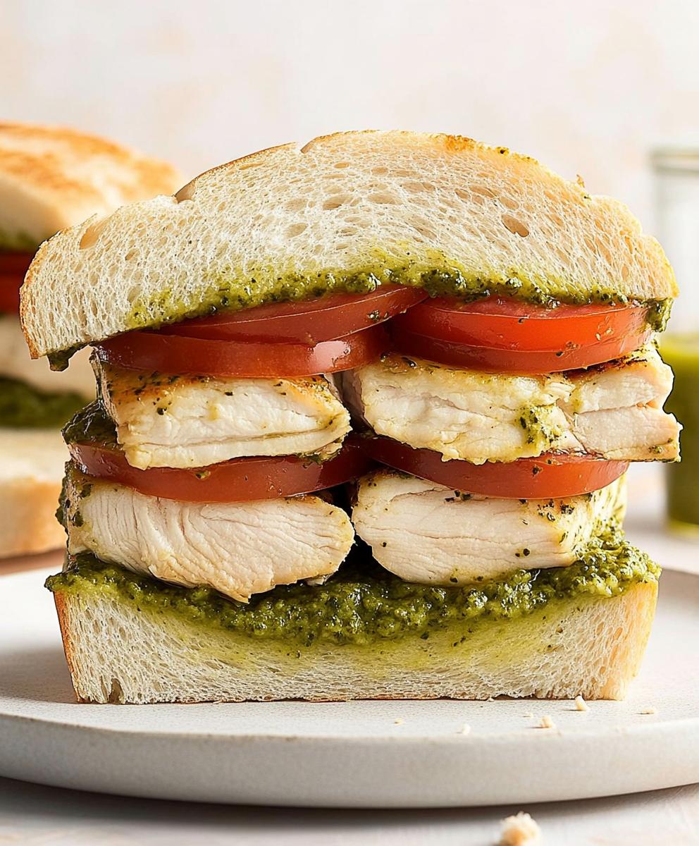 Chicken Pesto Sandwich Recipe