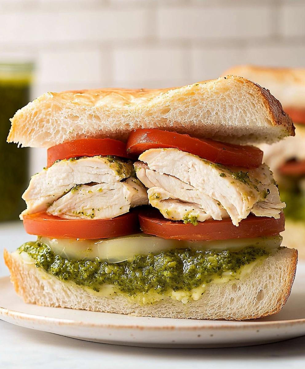 Chicken Pesto Sandwich Recipe