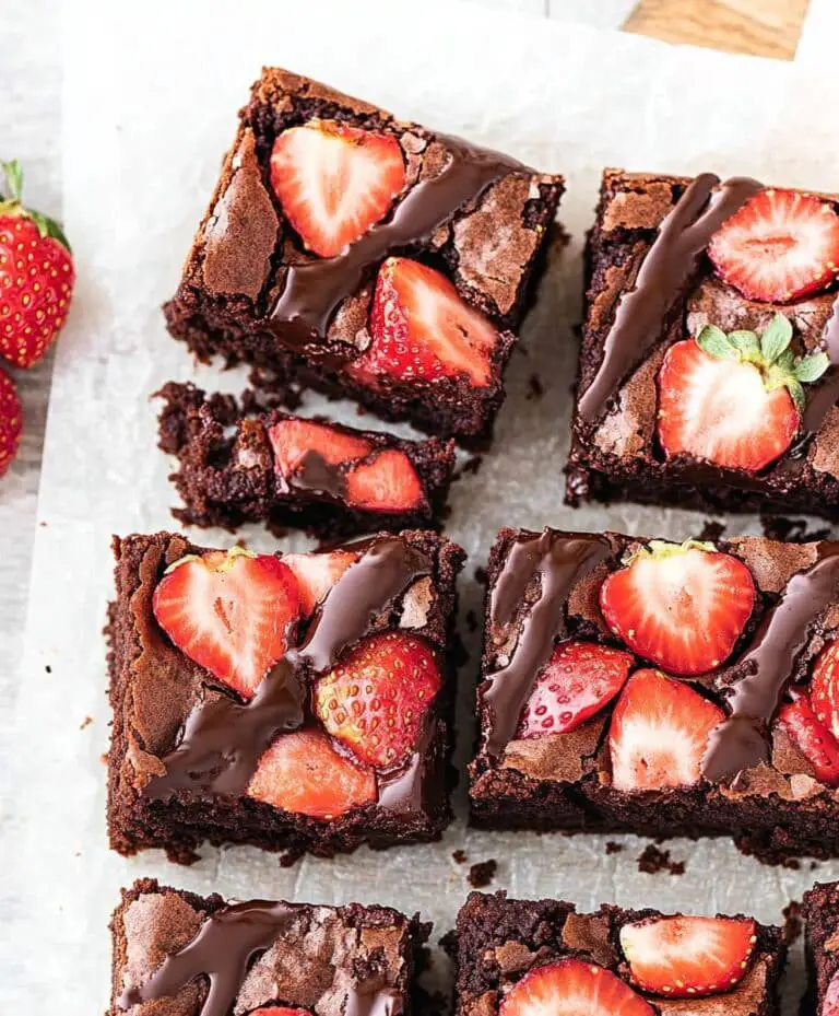 Chocolate Covered Strawberry Brownies Recipe