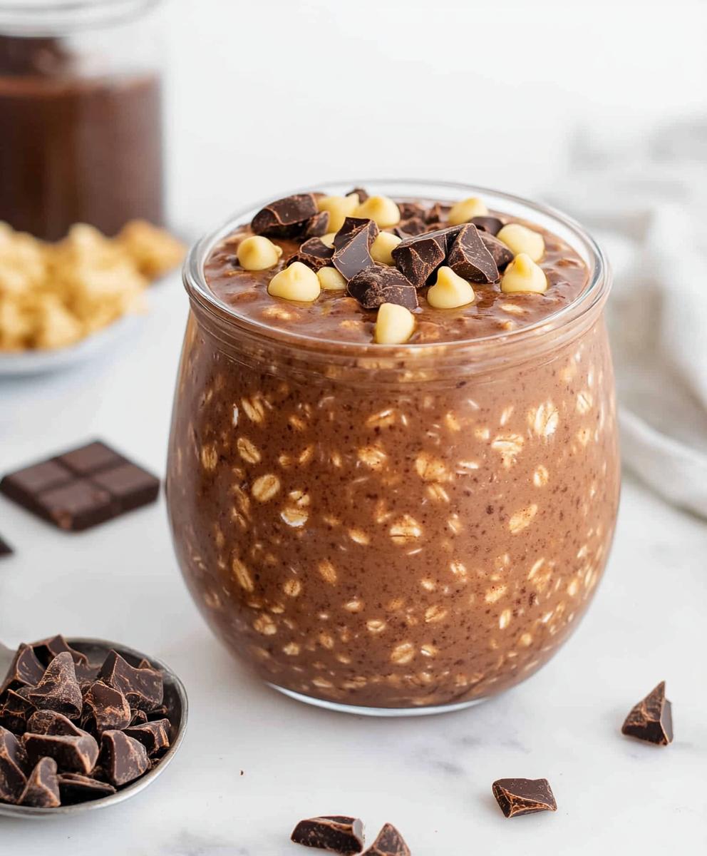 Chocolate Protein Overnight Oats Recipe