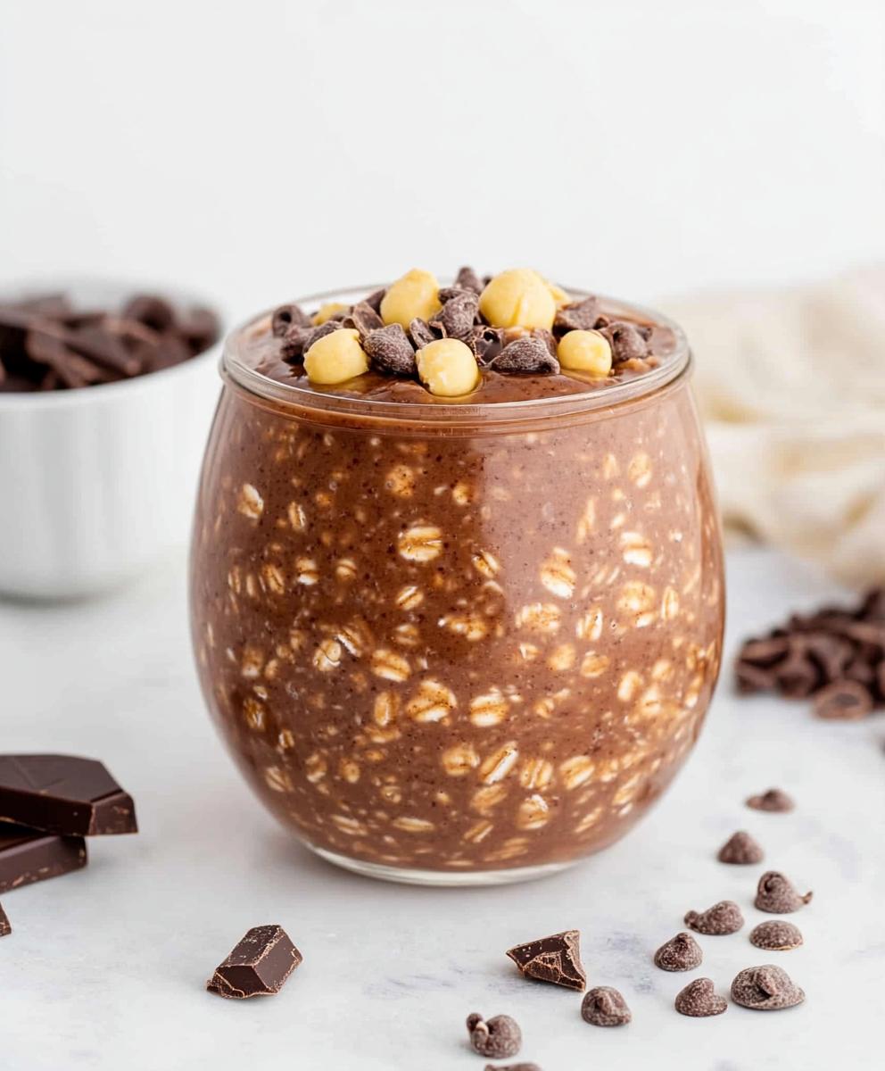 Chocolate Protein Overnight Oats Recipe