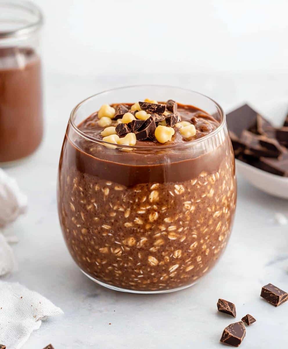 Chocolate Protein Overnight Oats Recipe