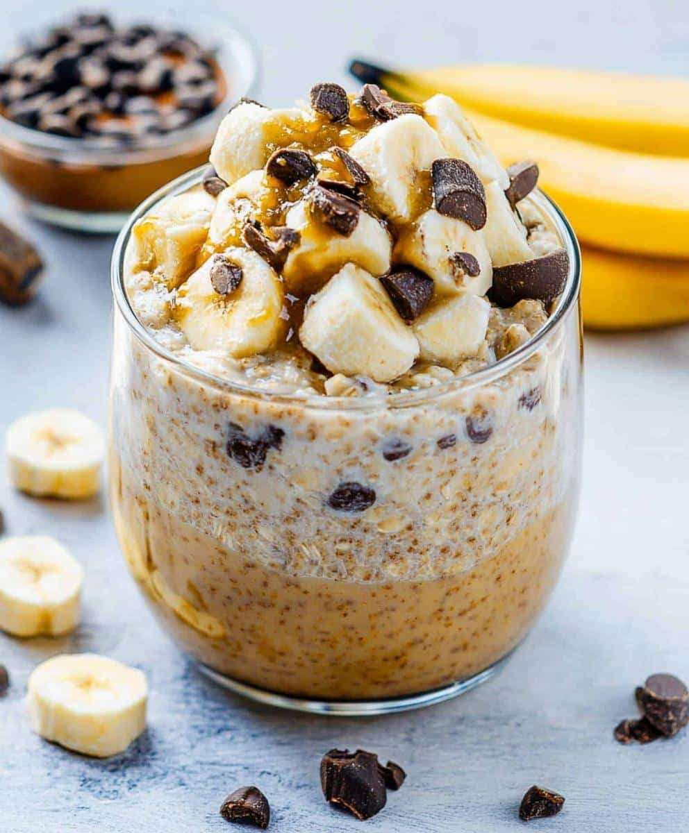 Chunky Monkey Overnight Oats Recipe
