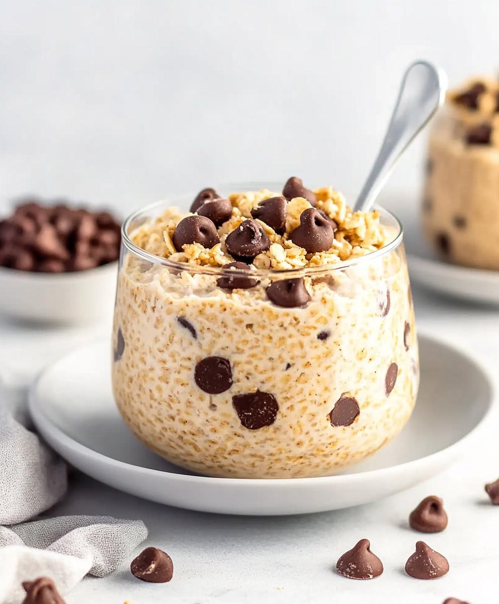 Cookie Dough Overnight Oats Recipe