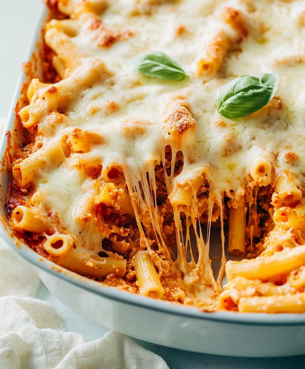 Creamy Baked Ziti Recipe