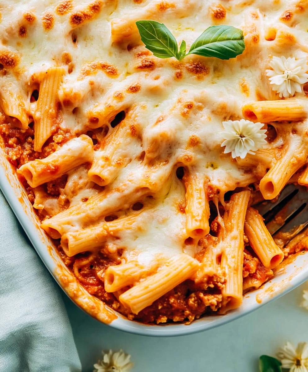 Creamy Baked Ziti Recipe