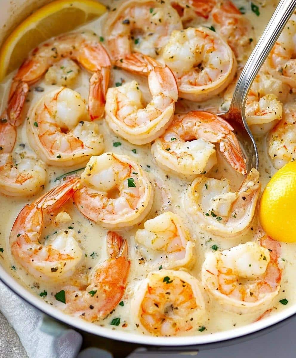Creamy Garlic Shrimp Recipe