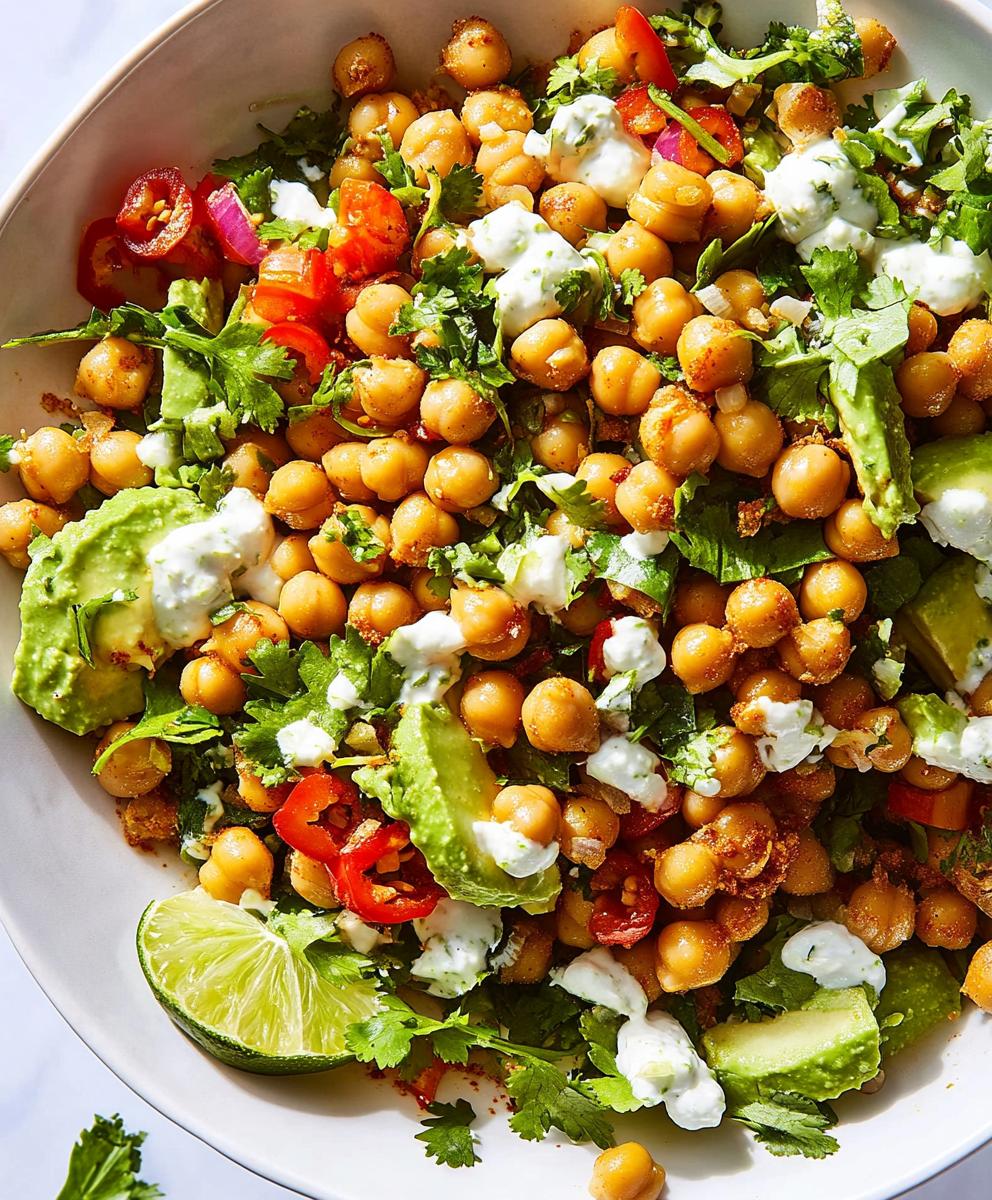 Crispy Chili-lime Chickpea Salad Recipe