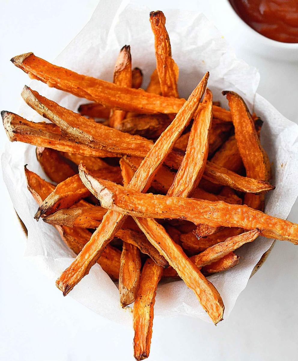 Crispy Oven Baked Sweet Potato Fries Recipe