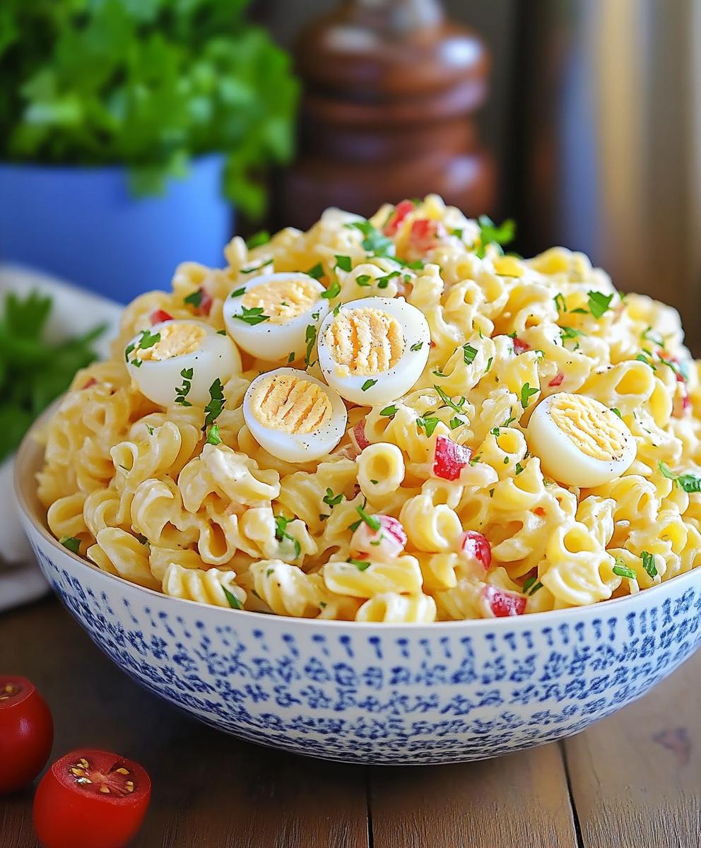 Deviled Egg Pasta Salad Recipe